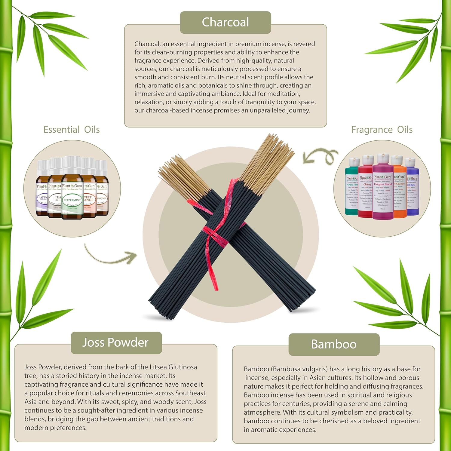 Top 5 Incense Sticks Variety Set Bulk 500 Pack - 11" Sticks, 5 Bundles of 100 Sticks Per Bundle - Dragons Blood, Frankincense and Myrrh, Lavender, , and Sandalwood.