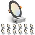 thumbnail image 1 of Amico Luz LED empotrable negra de 6" 12 W regulable 5 CCT ETL, 1 of 8