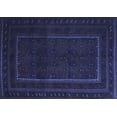 thumbnail image 1 of Ahgly Company Machine Washable Indoor Rectangle Southwestern Blue Country Area Rugs, 2' x 3', 1 of 4