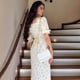 thumbnail image 4 of Vestido Bohemio con Estampado Floral y Mangas Abullonadas, Informal, de Verano para Mujer. L, 4 of 10
