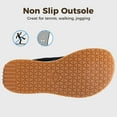 thumbnail image 4 of AOV Wide Toe Box Arch Support Womens Walking Shoes Platform Fashion Tennis Sneakers Plantar Fasciitis Orthotic Slip on Casual Athletic Sneakers Black Size 10, 4 of 6