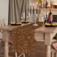 thumbnail image 2 of Table Runners 70 Inches Long Dress Scarves, Brown Coffee Farmhouse Coffee/Dining/Kitchen Table Decor, Holiday Table Runner, Farmhouses Vintage Cup Plants Text Art 13x70 Inch, 2 of 9