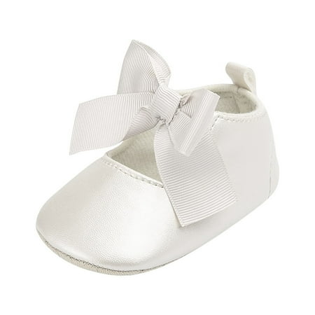 

Kids Princess Cute First Walk Bow Knot Tie Silk Shoes