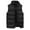 Black, variant on KDFJPTH Men Women Autumn And Winter Fashion Casual Solid Color Zipper Collar Sleeveless Cotton Padded Vest Top Features Winter Wool Mens Coat Puff Jacket