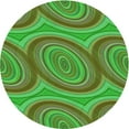 thumbnail image 1 of Ahgly Tapis d'Intérieur Lavable en Machine Rond Vert Algue, 7 Pieds Rond, 1 of 7