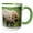 Green/White, variant on 3drose, Alaska, Lake Clark National Park, Grizzly Bears - Us02 Bth0014 - Brenda Tharp, 11oz Mug