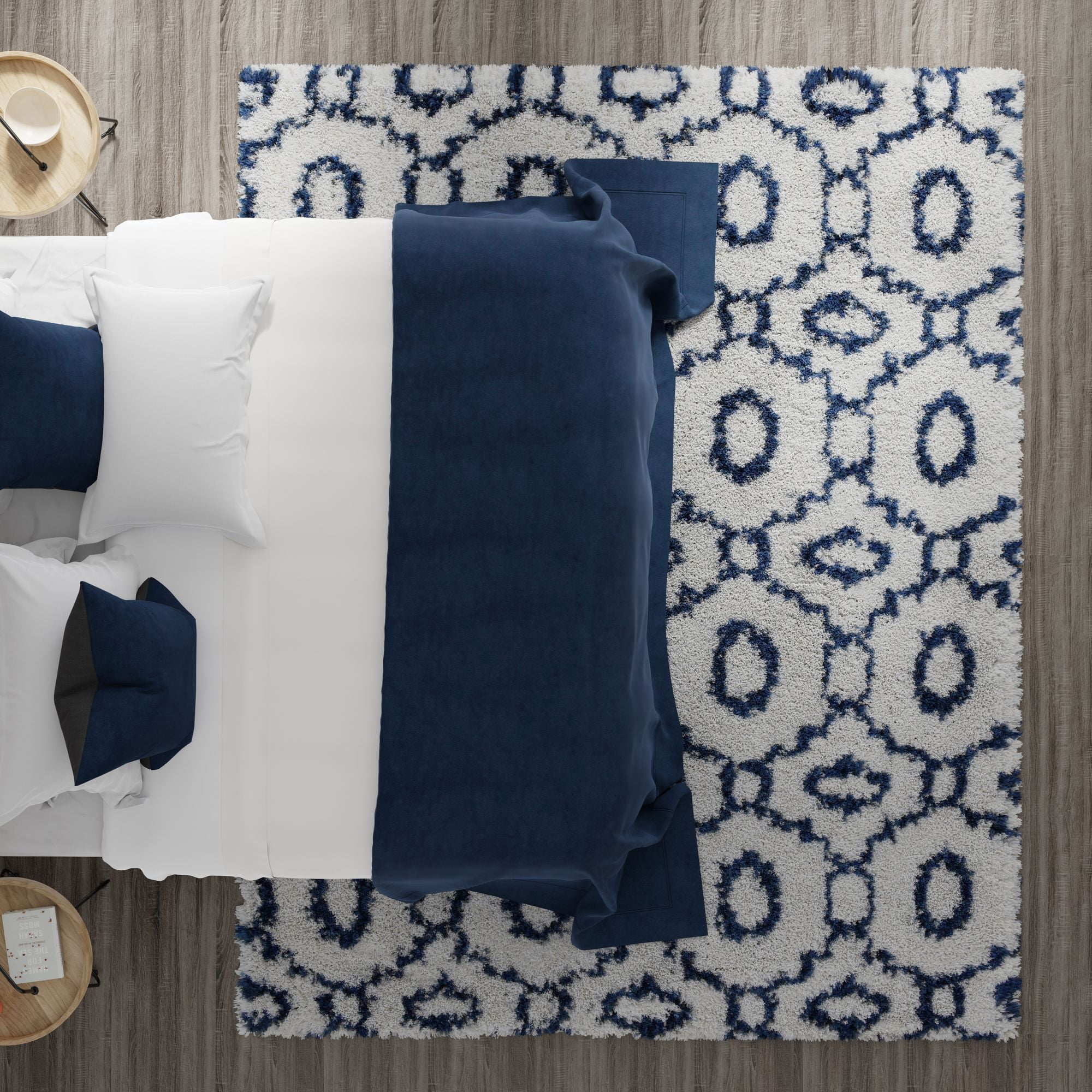 Mason Brooks Indigo Shag CG50A Transitional Geometric 8'3" X 10'0" Area Rug