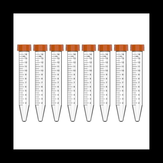 Tubo de CentríFuga CóNico - Tubos de CentríFuga de 15 Ml, 25 Tubos EstéRiles con Tapones de Rosca A Prueba de Fugas, Tubos CóNicos