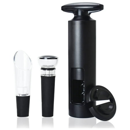 

Geieold Wine Bottle Opener Set with Foil Cutter Vacuum Wine Stopper and Wine Pourer Wine Manual Corkscrew Wing Corkscrew