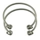 thumbnail image 2 of 2 pulseras de plata tibetana con base en blanco y cabeza de calavera para hombre., 2 of 4