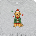 thumbnail image 4 of Inktastic Golden Retriever Christmas Girls Toddler Dress, 4 of 5