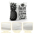 thumbnail image 4 of Leisuo Summer Tropical Fruit Throw Pillow Cases Home Outdoor Decor Super Soft Pillow Cushion Cover Pineapple Wear a Crown and Inspirational Quotes Pillowcases, 4 of 5