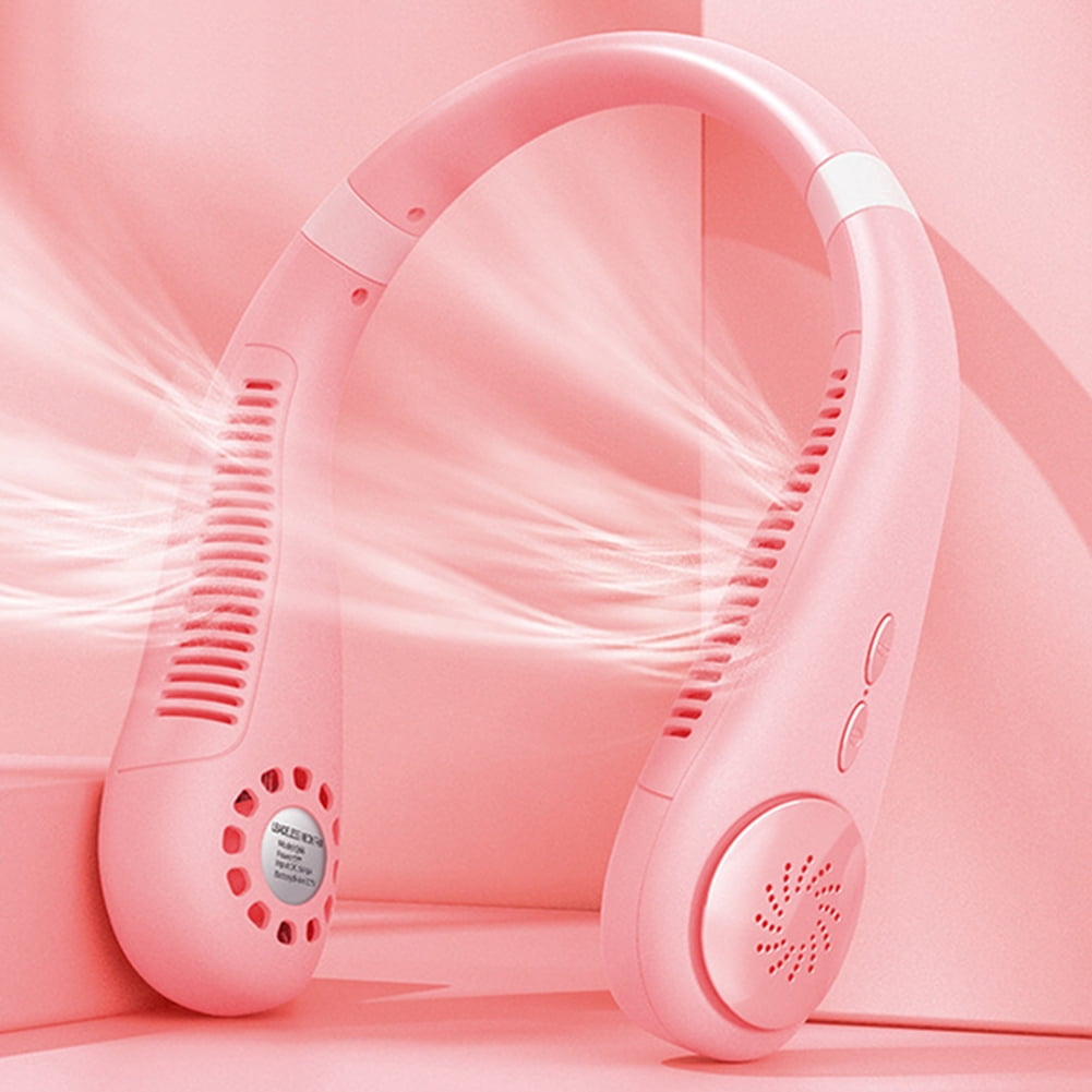 Xewsqmlo Mini Electric Neck Cooler 3 Speeds Summer Air Cooling Fan for Home School Office