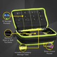 thumbnail image 4 of Funda para dardos Casemaster Plazma Plus negra con borde amarillo, 4 of 9