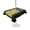 Yellow, Blue, Black, variant on Outdoor Tablecloth with Umbrella Hole for Patio/Picnic/Party/Camping, Video Games Waterproof Table Cloth Rectangle Table Cover Washable, Modern Game Zone Geometric Graffiti Brick (60"x 120")