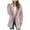 Pink, variant on Jacenvly Business Attire Women Hoodie Long Sleeve Mid-Length Spring Blazers for Women Solid Cardigan Coat Soft Skin-Friendly Fashion Dignified Slimming Blouse