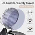 thumbnail image 5 of Shaved Ice Machine 380w Snow Cone Machine 3 Stainless Steel Blades Ice Shaver Machine Electric Ice Crusher 280lbs/hr Snow Cone Maker for Home and Commercial with Ice Pick(Black), 5 of 6