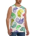 thumbnail image 2 of Disketp Cute Chameleons Sleeveless Tshirts For Men, Muscle Shirts For Men Dry Fit Tank Top-3x-Large, 2 of 8