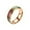Rose gold R, variant on Mood Ring for Women, Vintage Style Color Change Mood Ring Size Adjustable