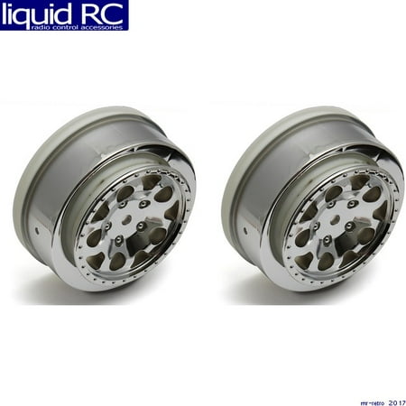 Associated Wheel - Associated 91221 SC10B Front Wheels chrome