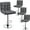 Gray, variant on Topeakmart PU Leather Swivel Bar Stools with Adjustable Height and Footrest, Set of 4, Gray