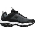 thumbnail image 4 of Skechers Men's Energy Afterburn Lace-Up Black/Grey Sneaker 10 W US, 4 of 5