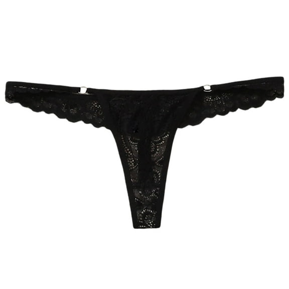 Abomasnow Women's Thongs Comfortable Skin Friendly Breathable Lace Sexy Sure Cotton Solid Color Seamless Threaded Low Waisted Breathable Underwear