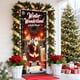 thumbnail image 5 of Adornos navideños, regalos navideños, cortina navideña de 35 x 72 pulgadas, decoración navideña para puerta y pared, festival, fiesta, poliéster., 5 of 6