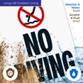 thumbnail image 4 of Tennessee No Diving Sign, Complies With State Of Tennessee Pool Safety Code, (SI-62190) 18x24 Corrugated Plastic, 4 of 7