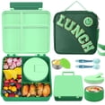 thumbnail image 1 of Set de loncheras Bento Aimsnk Kids con termo para sopa, 240 ml, color verde, 1 of 8