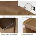 thumbnail image 5 of Tribesigns 13 Gallons Tilt Out Trash Can, Hidden Garbage Can Cabinet with Drawer for Kitchen Living Room, Rustic Brown, 5 of 7