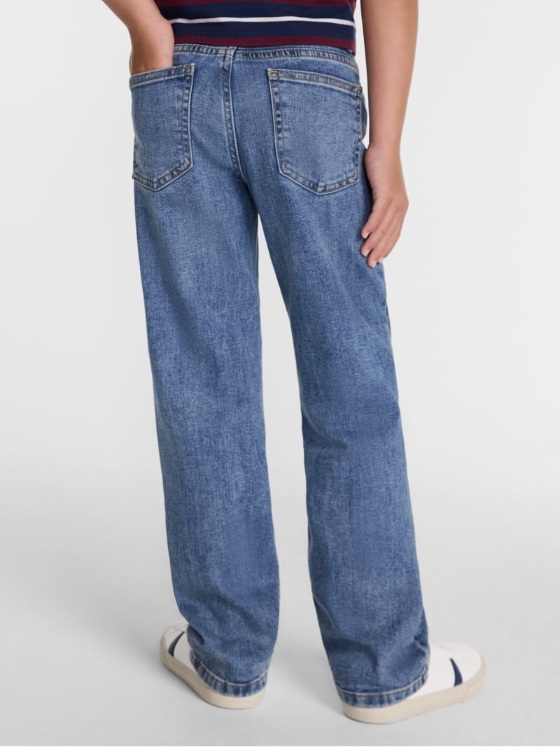 Wonder Nation Boys Vintage Straight Leg Denim Jeans Sizes 4-18