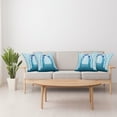 thumbnail image 4 of Ambesonne Moroccan Throw Pillow Cover 4 Pack, Signs at Night, 20", Navy Blue, 4 of 5