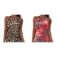 thumbnail image 1 of High Neck Tankini Top Backless Bathing Suit for Women Key Hole Swimsuit Swim Top Only, 1 of 7