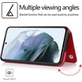 thumbnail image 6 of for Samsung Galaxy S21 FE (Not S21) Wallet Case with Card Holder, Minimalist Luxury PU Leather Magnetic Closure Kickstand Slim Hard Protective Case Cover for Samsung Galaxy S21 FE Gules-SK, 6 of 16
