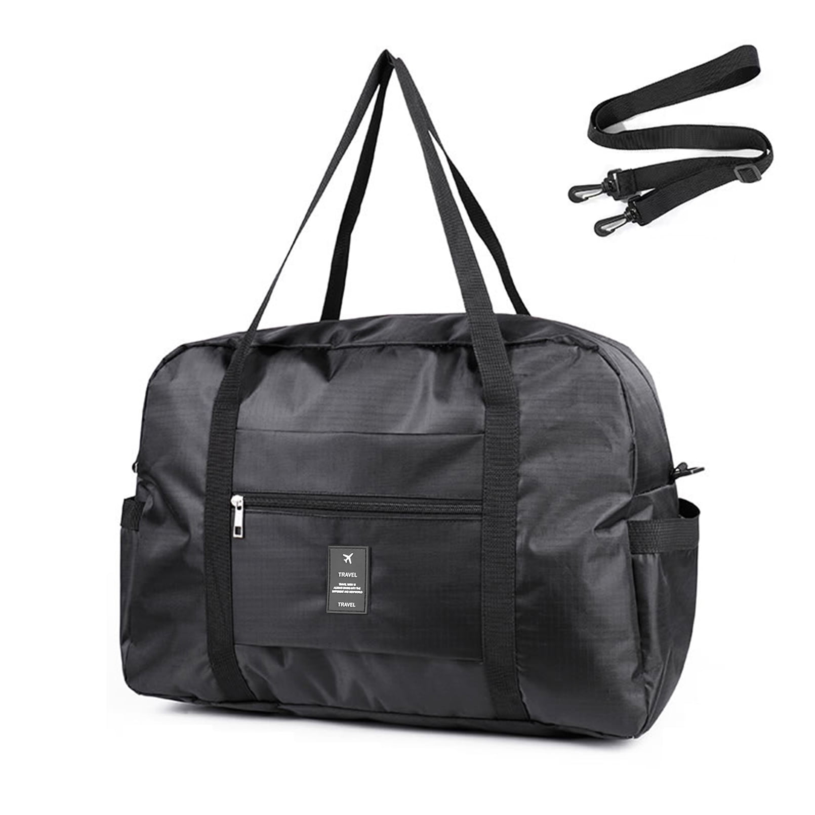 Travel Duffle Bag Foldable with Shoulder Strap, FITDON Travel Holdall ...