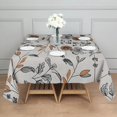 thumbnail image 3 of Pioneer Flower Floral Print Pattern Square Tablecloth,Waterproof Square Table Cover,Wipeable Spillproof Washable Table Cover for Home Kitchen Party Decor 60"x60"(152x152cm), 3 of 6