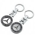 thumbnail image 1 of 2 llaveros con logotipo de coche en 3D de metal cromado de repuesto para coche, compatibles con accesorios Mercedes Benz, regalo familiar para hombres y mujeres, regalos elegantes, 1 of 5