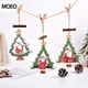 thumbnail image 2 of Paquete de 6 colgantes huecos de madera para Navidad, adornos para árboles de Navidad, decoración para fiestas colgantes Sincero  Hogar, 2 of 5