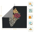 thumbnail image 3 of XMXT Microfiber Drying Mat, Ice Cream Skull Print Absorbent Dish Drying Mats for Kitchen Dishes Rack Pad, 16 x 18 inches, 3 of 9