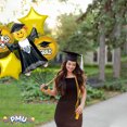 thumbnail image 6 of PMU Graduation Jumping Smiley Grad Balloon Bouquet | Jumping Grad Mylar Balloons | Jump for Joy Graduation Smiley Grad Balloon | Grad Foil Balloons | Gold (5/Pkg) Pkg/1, 6 of 8