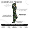 thumbnail image 3 of Bixox Chamomile Print Compression Socks,Compression Socks Women & Men Circulation for Medical,Running,Athletic, 3 of 7