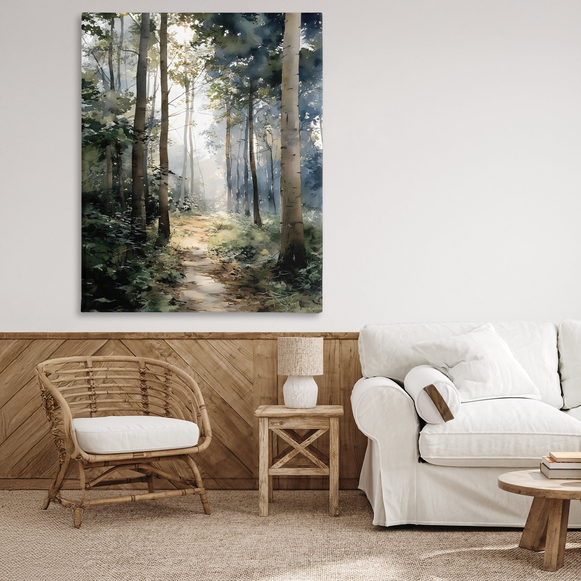 Stupell Industries Forest Path in Morning Canvas Wall Art, design by Franklyn Gregory