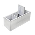 thumbnail image 3 of Organizador de escritorio de madera con soporte para control remoto y portalápices para mesilla de noche. Blanco, 3 of 9