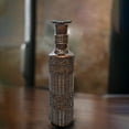 thumbnail image 5 of Antique Decorative Brown Hand Curved Mango Wood Floor Flower Vase with Unique Textured Pattern, 36 Inch, 5 of 6