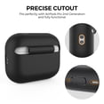 thumbnail image 4 of Étui de Protection en Silicone Léger Anti-Perte avec Lanière Compatible pour Écouteurs Airpods Pro 2, 4 of 8