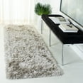 thumbnail image 3 of SAFAVIEH Ocean Amyas Solid Shag Area Rug, Light Grey, 2'3" x 4', 3 of 10