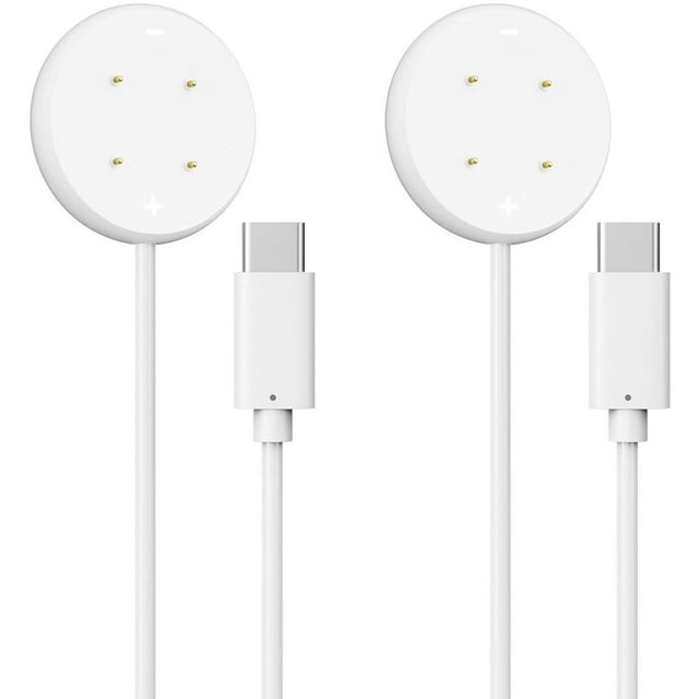 2 Pack Charger Compatible for Google Pixel Watch 3, Pixel Watch 2, Fitbit Google Ace LTE Charger Cable, Fast Charging, Type C Port Magnetic Charging Smartwatch Cable 3.3ft/1M