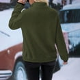 thumbnail image 4 of Womens Sweaters For Women Winter Color Pullover Zipper Wool Loose Tops With Pockets - Polyester Fabric Soft Lightweight Warm Machine Washable M Fall Sweaters For Women, 4 of 7