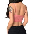 thumbnail image 5 of hirigin Women's Floral Lace Corset, Sleeveless V Neck Cut Out Irregular Hem Bustier Crop Tops, 5 of 9